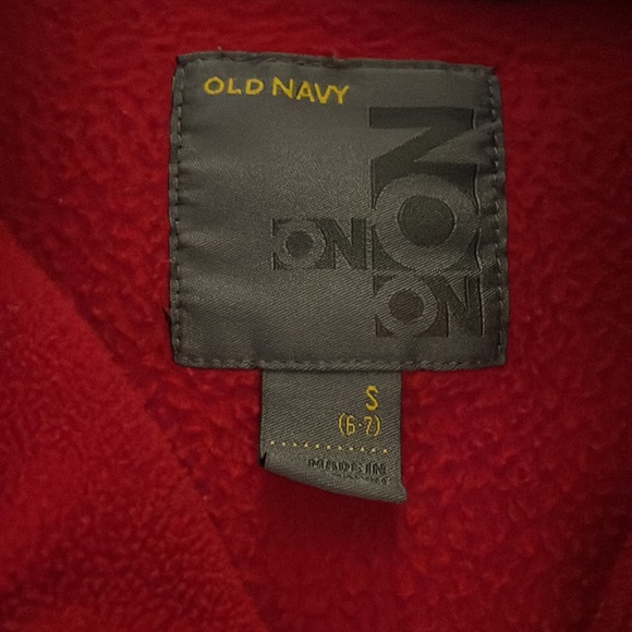 Old Navy red pullover. Size 6-7/small. - Picture 2 of 2